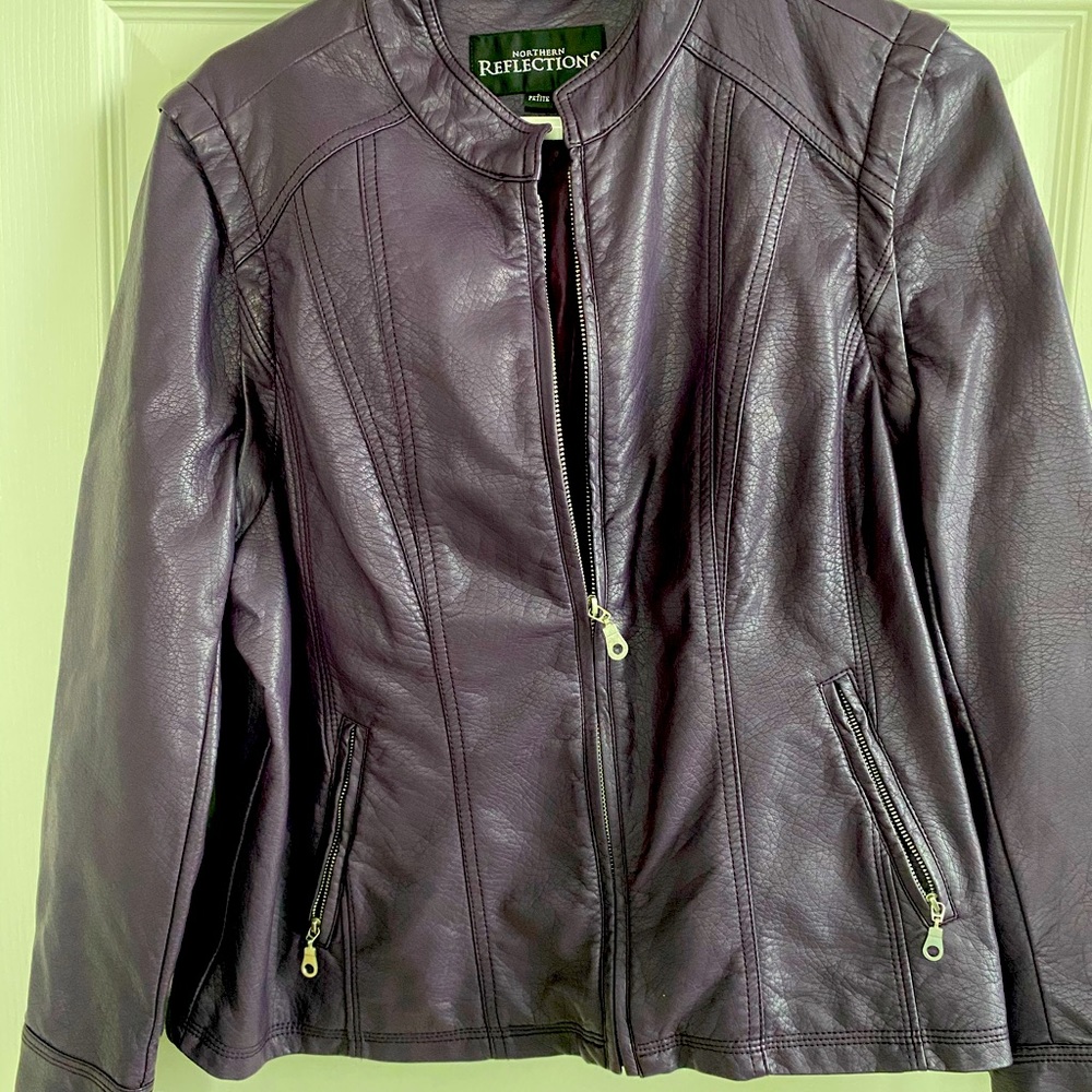 Faux Leather Moto Jacket NWOT